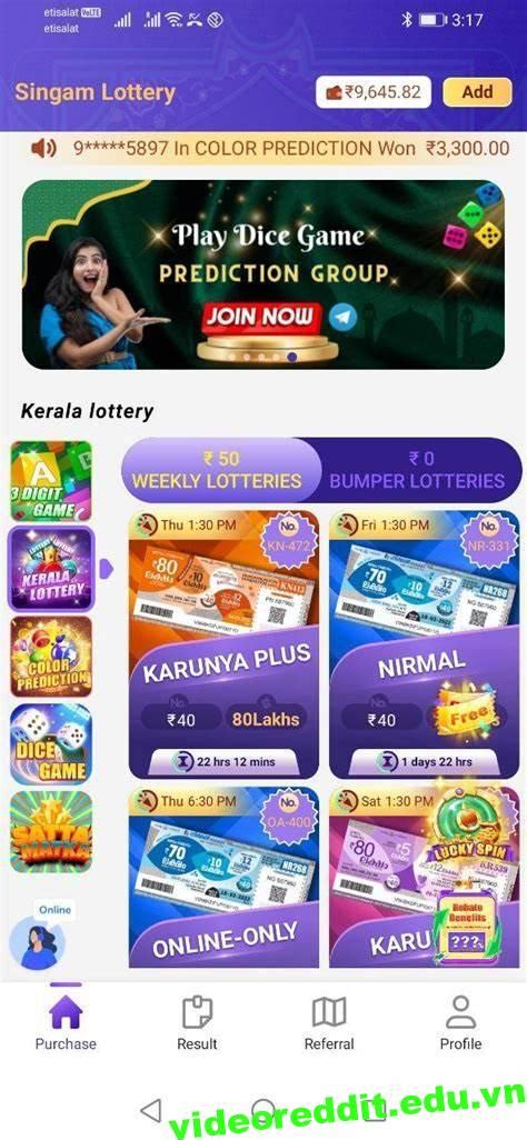 Download Singam Lottery App to try your luck on spin of fortune.